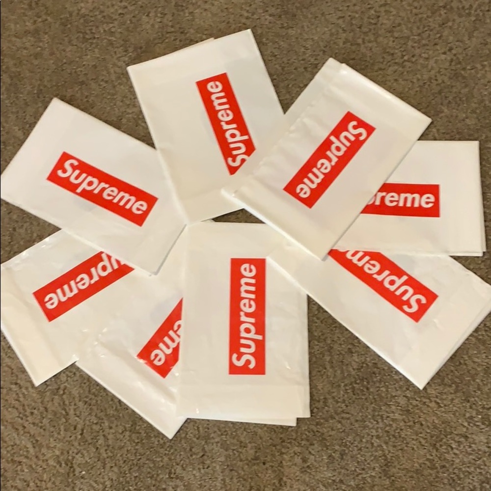 8 small supreme bags